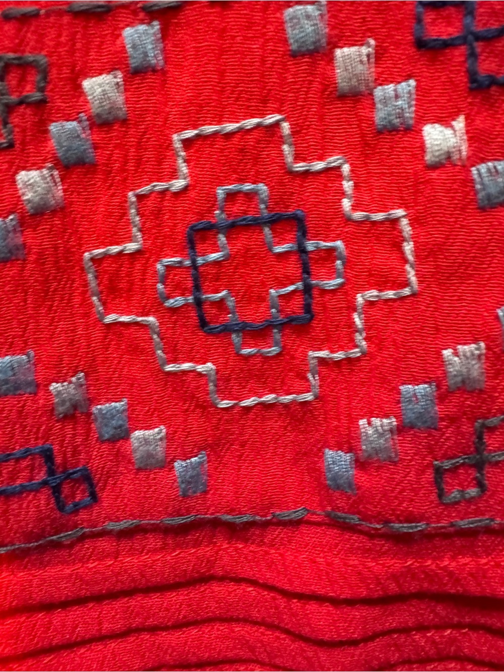 Knox Rose Brick Red Embroidered Tie-Strap Camisole - Picture 3 of 11